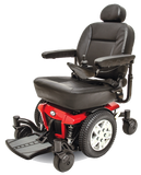 Pride Jazzy 600 ES Full Size Power Wheelchair Red Left